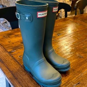 Green Hunter boots